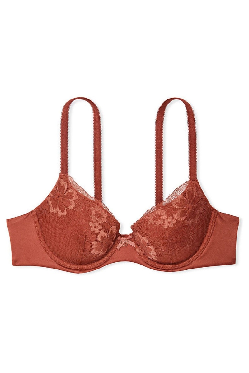 Victoria's Secret Body by Victoria Cipkovane Lightly Podsite Demi Bra Hnede | KLGZU-2391