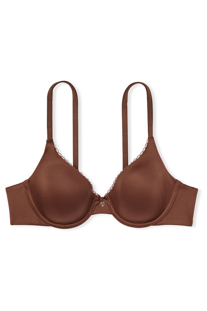 Victoria's Secret Body by Victoria Smooth Lightly Podsite Full Cup Bra Čierne | BOQPX-8016