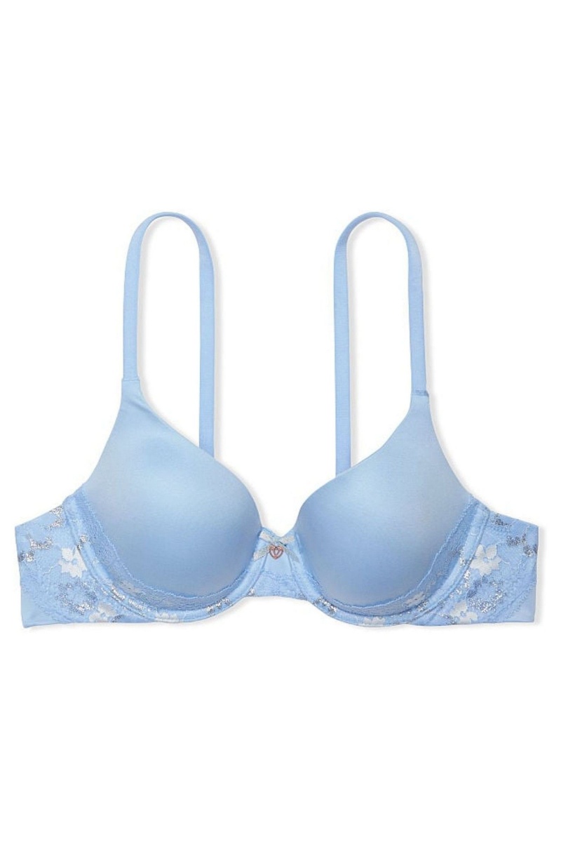 Victoria's Secret Body by Victoria Smooth Lightly Podsite Full Cup Bra Modre | CSABY-2740