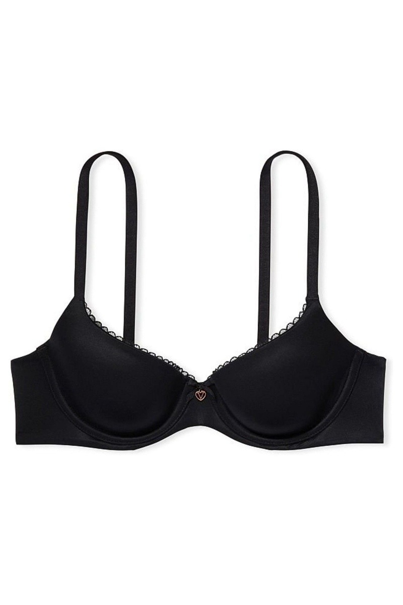 Victoria's Secret Body by Victoria Smooth Lightly Podsite Demi Bra Čierne | OSPNK-4729