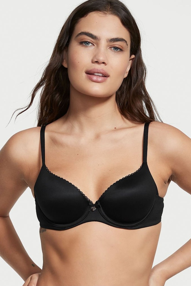 Victoria\'s Secret Body by Victoria Smooth Lightly Podsite Demi Bra Čierne | OSPNK-4729