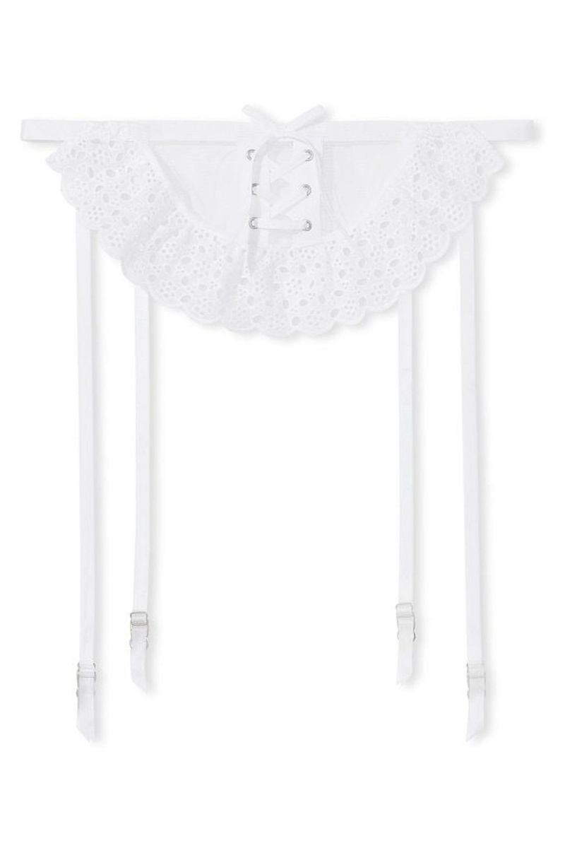 Victoria's Secret Broderie Suspender Skirt Biele | SODNE-8410