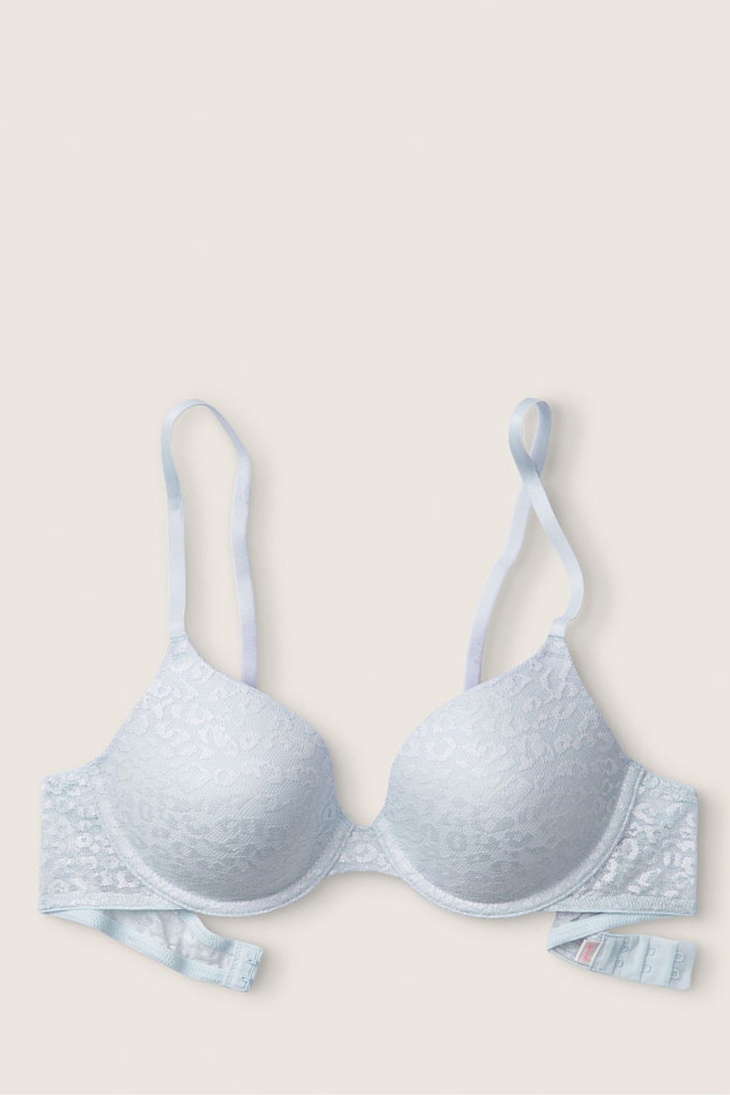 Victoria's Secret Cipkovane Lightly Podsite T-Shirt Bra Modre | WMJHY-2738