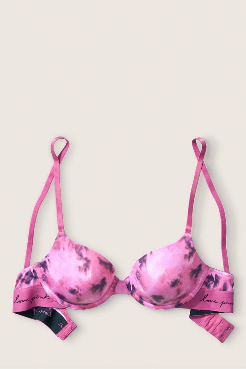 Victoria's Secret Cipkovane Lightly Podsite T-Shirt Bra Modre | VFSWL-4065