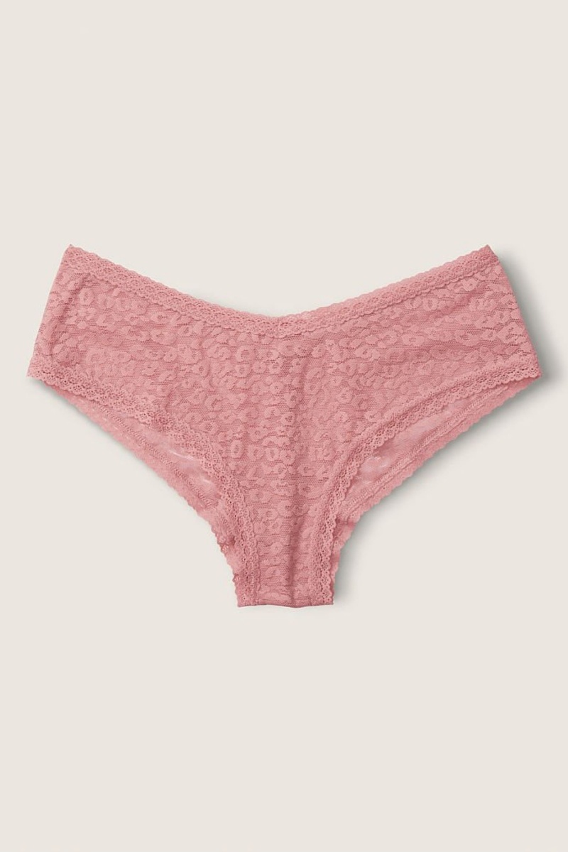 Victoria\'s Secret Cipkovane Logo Cheeky Knickers Biele | WQPFN-0314