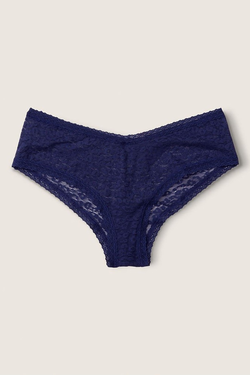 Victoria\'s Secret Cipkovane Logo Cheeky Knickers Biele | XUWPI-9652