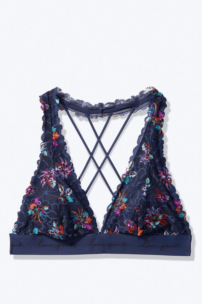 Victoria's Secret Cipkovane Remienkové Back Halterneck Bralette Biele | XRVAY-4782