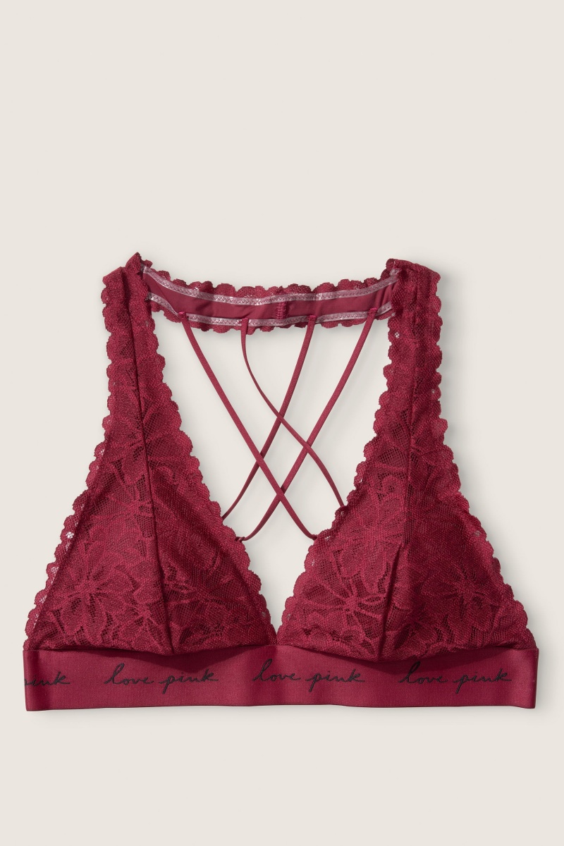 Victoria's Secret Cipkovane Remienkové Back Halterneck Bralette Biele | URNZP-6329