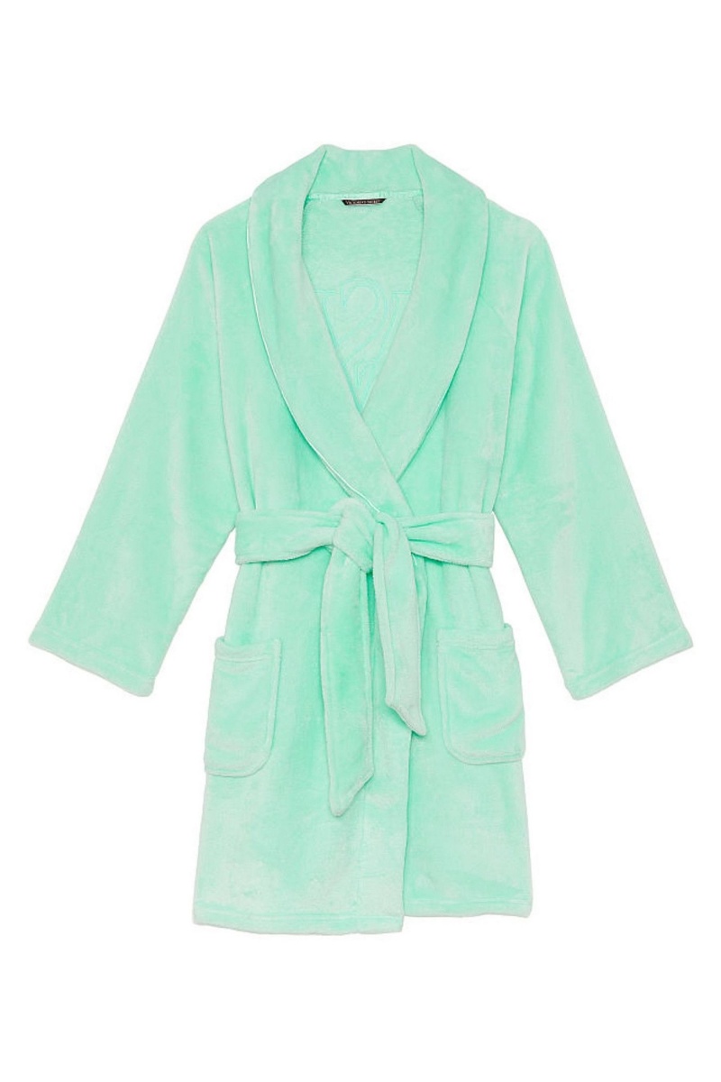 Victoria's Secret Cosy Kratke Dressing Gown Čierne | XCEOB-2963