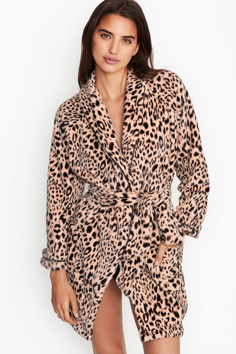 Victoria\'s Secret Cosy Kratke Robe Čierne | SUPDY-8403