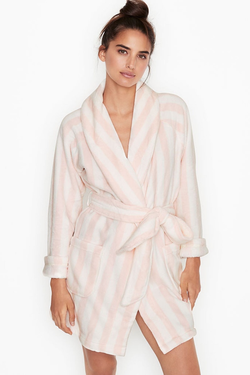 Victoria's Secret Cosy Kratke Robe Čierne | TSKFV-8076