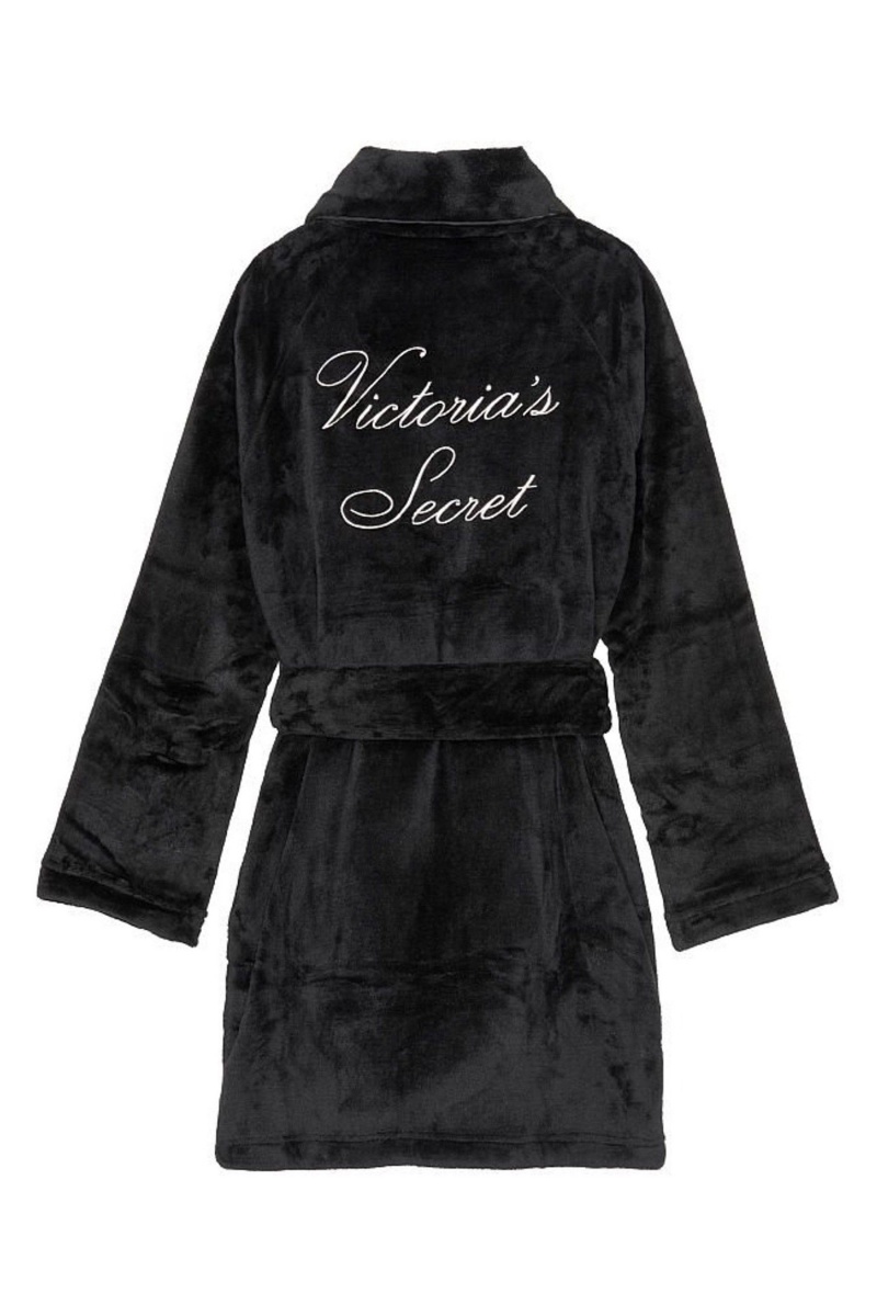 Victoria's Secret Cosy Kratke Robe Čierne | XDJCL-7028