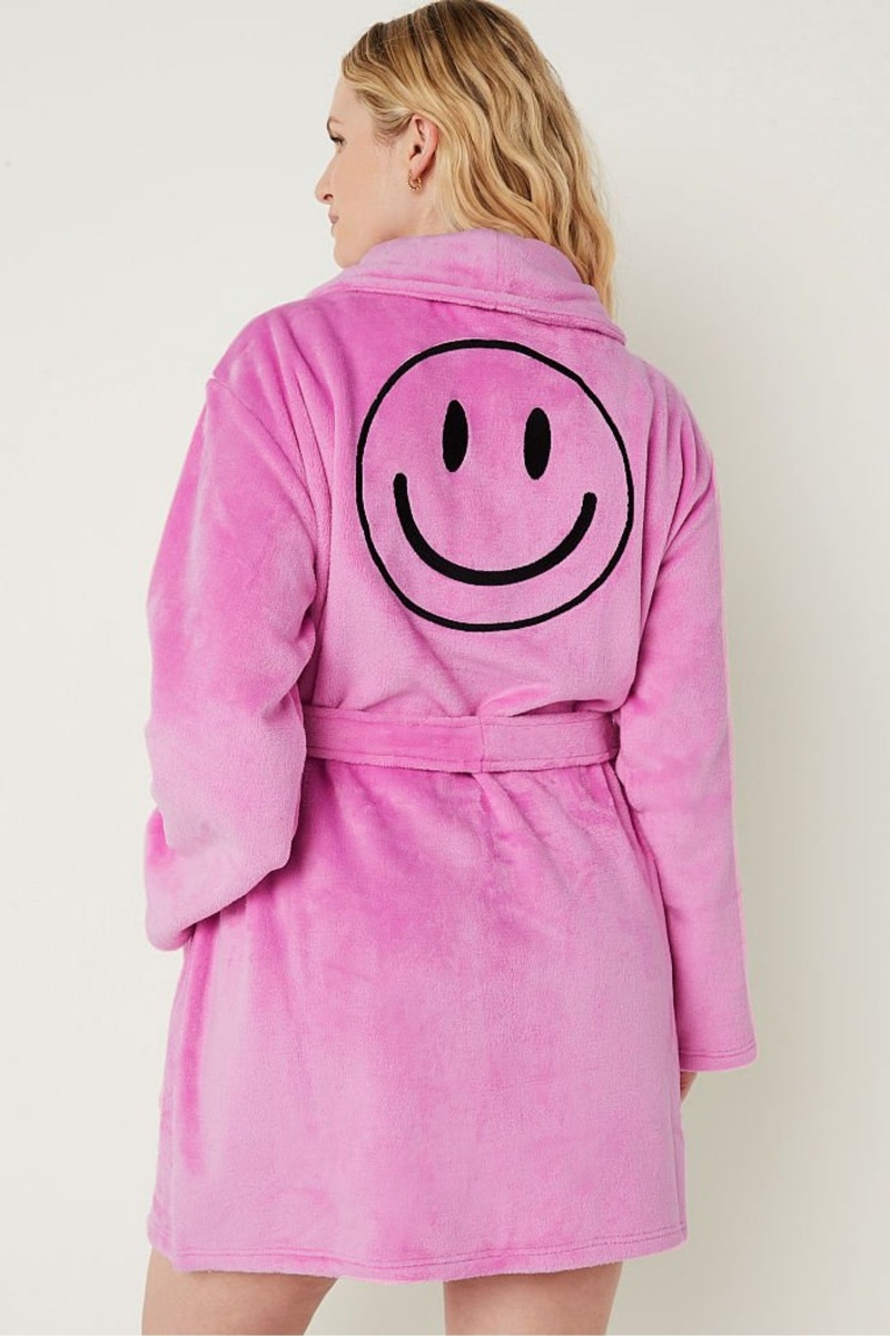 Victoria's Secret Cosy Long Sleeve Dressing Gown Ruzove | BUOKN-2571