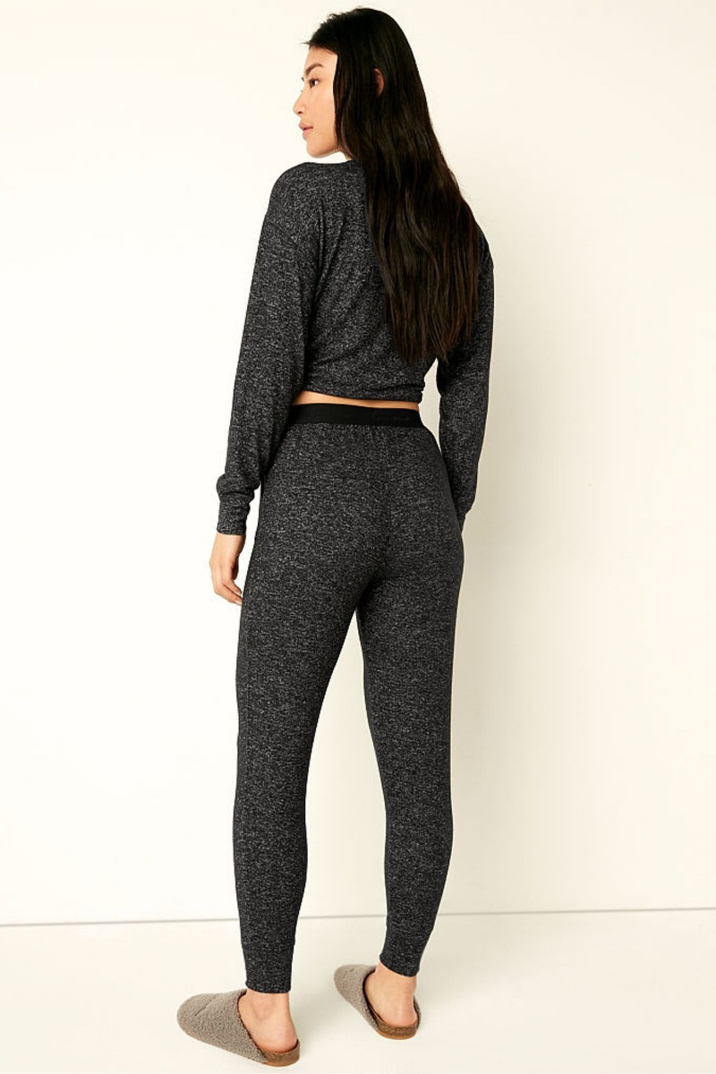 Victoria's Secret Cosy Pyjama Bottoms Čierne | SUEKP-4938