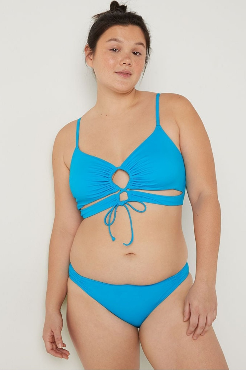 Victoria's Secret Cut Out Bikiny Top Bright Marine | XWJVB-6132