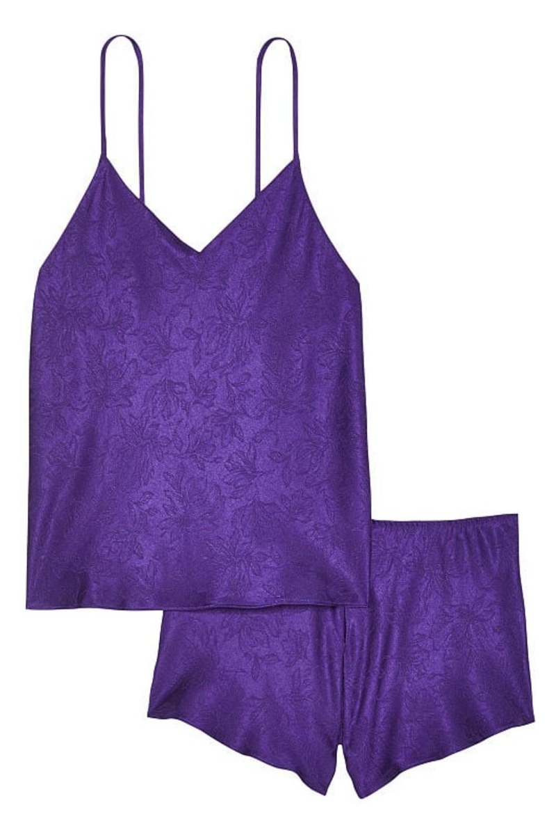 Victoria's Secret Draped Back Satin Cami Set Nachový | JCIWM-2184