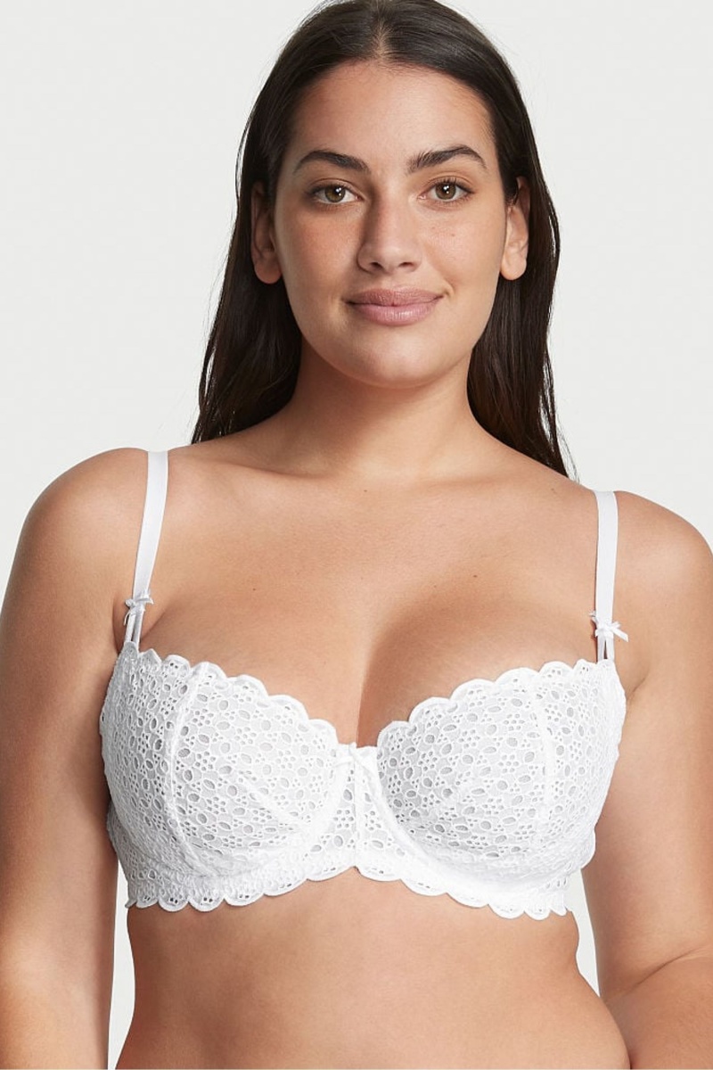 Victoria\'s Secret Dream Angels Broderie Scalloped Trim Bra Ensign | GAFRO-4981