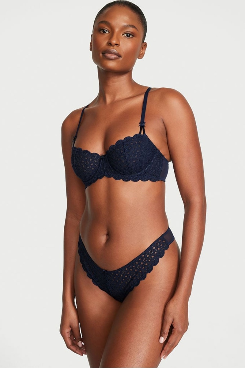 Victoria's Secret Dream Angels Broderie Scalloped Trim Bra Ensign | PENSZ-7249