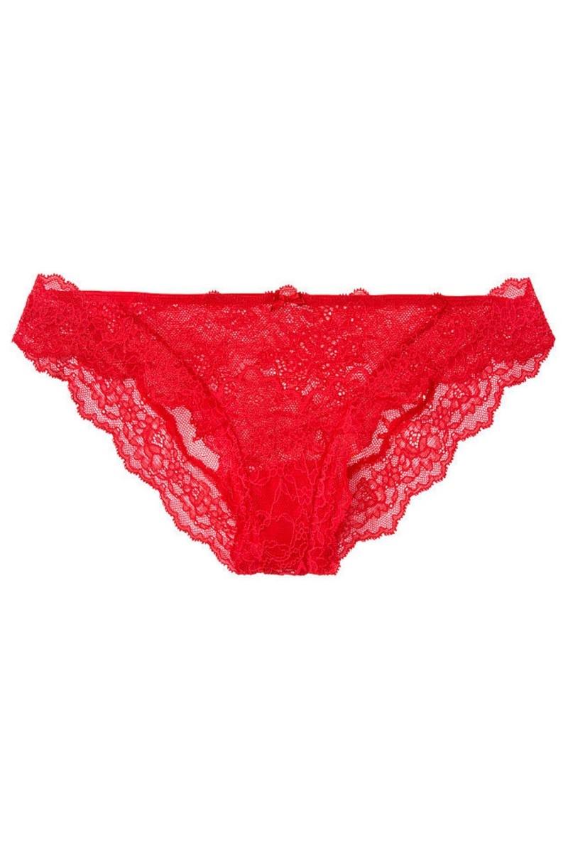 Victoria's Secret Dream Angels Cipkovane Cheeky Knickers Biele | QXZAO-9563