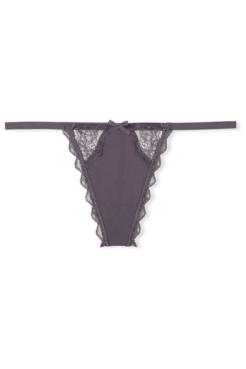 Victoria's Secret Dream Angels Cipkovane Knickers Siva | YZCPW-0162