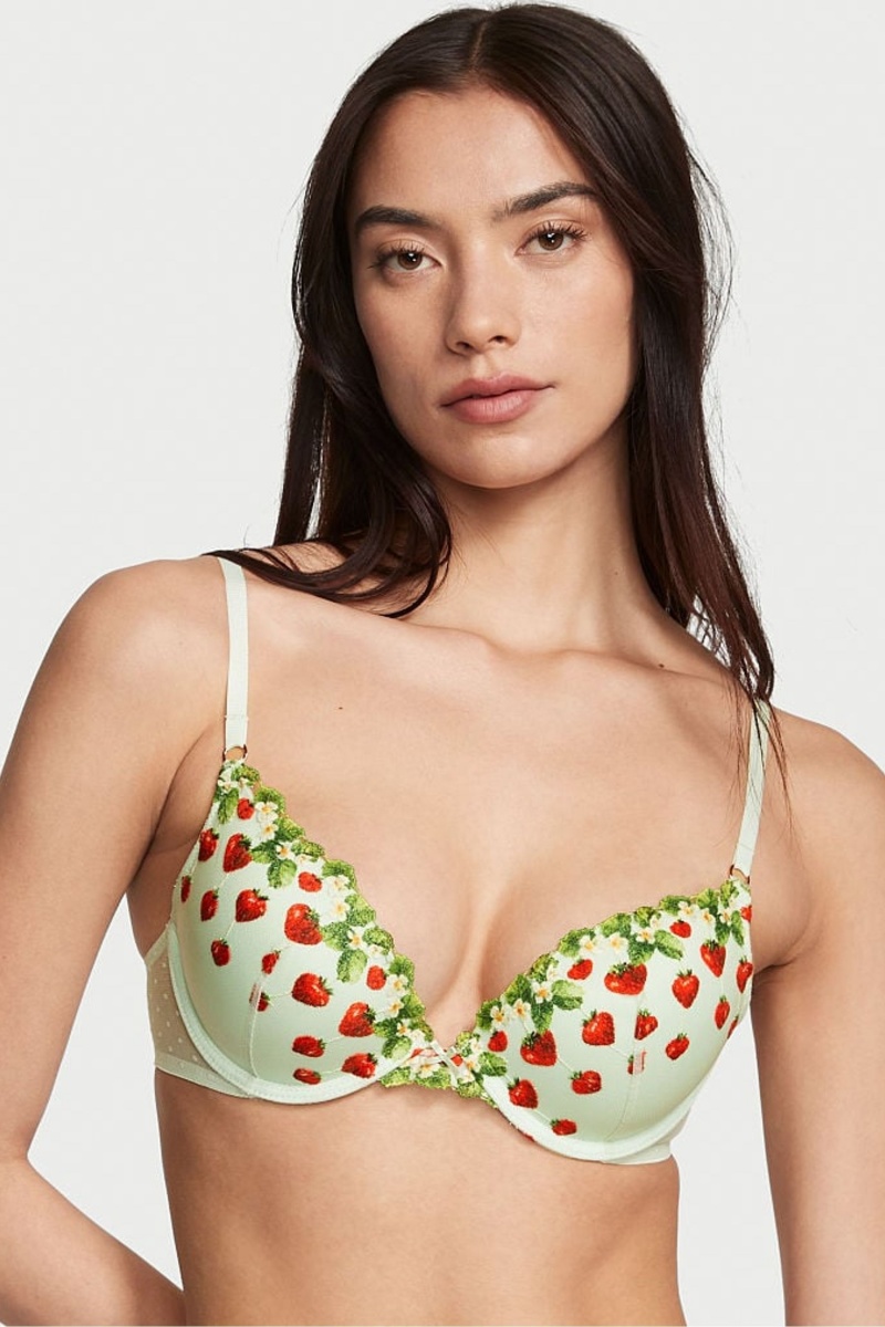 Victoria\'s Secret Dream Angels Dream Angels Plunge Push Up Bra Zelene | JAPFG-7839