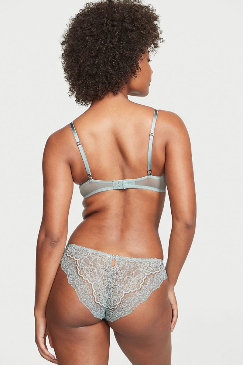 Victoria's Secret Dream Angels Embroidered Cheeky Knickers Zelene | WUMJE-7623