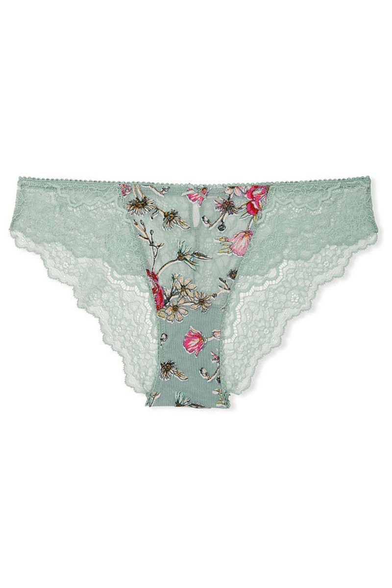 Victoria's Secret Dream Angels Embroidered Cheeky Knickers Zelene | WUMJE-7623