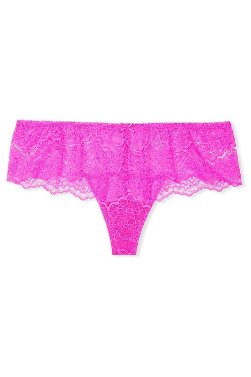 Victoria's Secret Dream Angels Floral Cipkovane Hipster Tanga Knickers Ruzove | XBGLS-4690