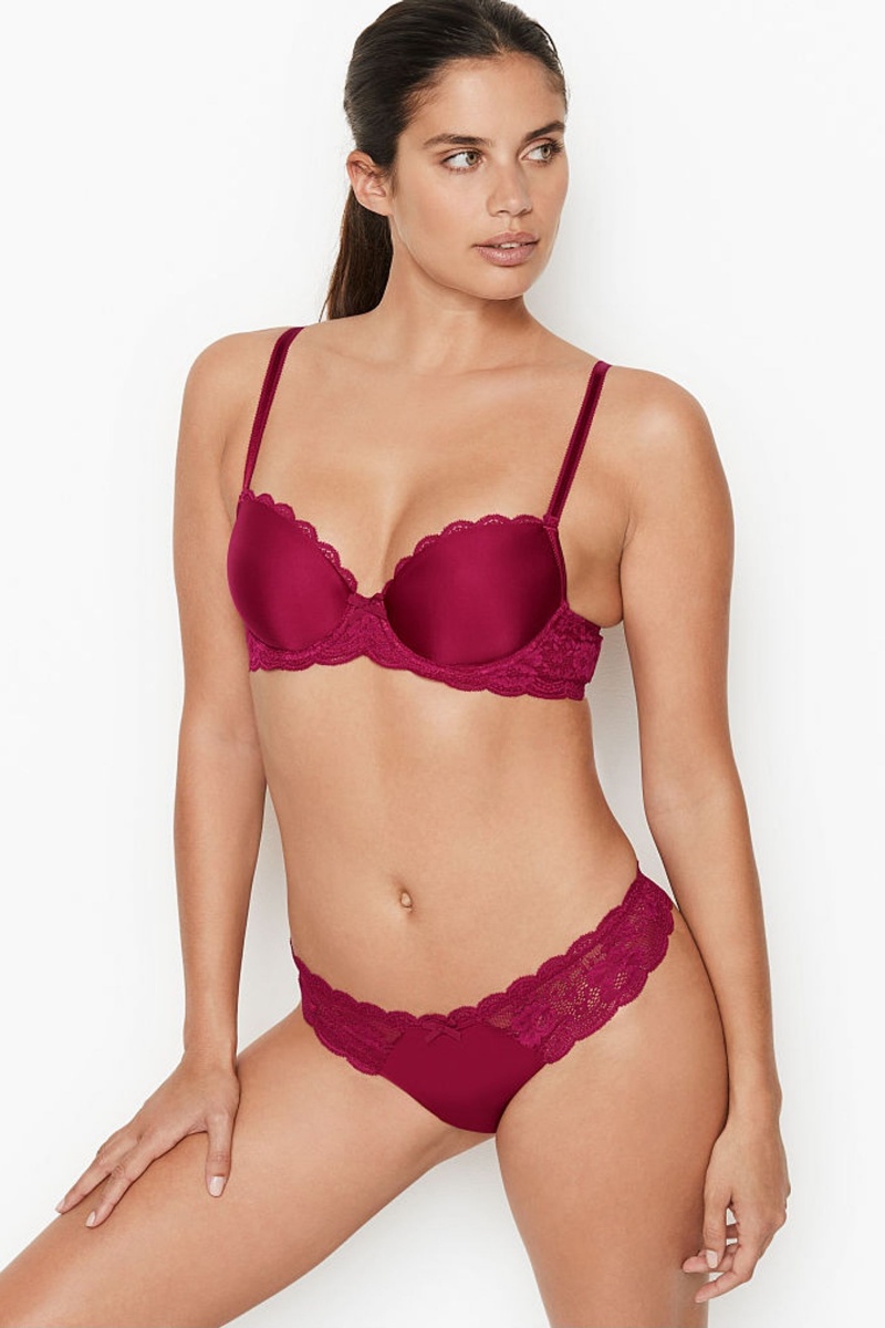 Victoria's Secret Dream Angels Smooth Cipkovane Wing Lightly Podsite Demi Bra Čierne | XEZJC-9418