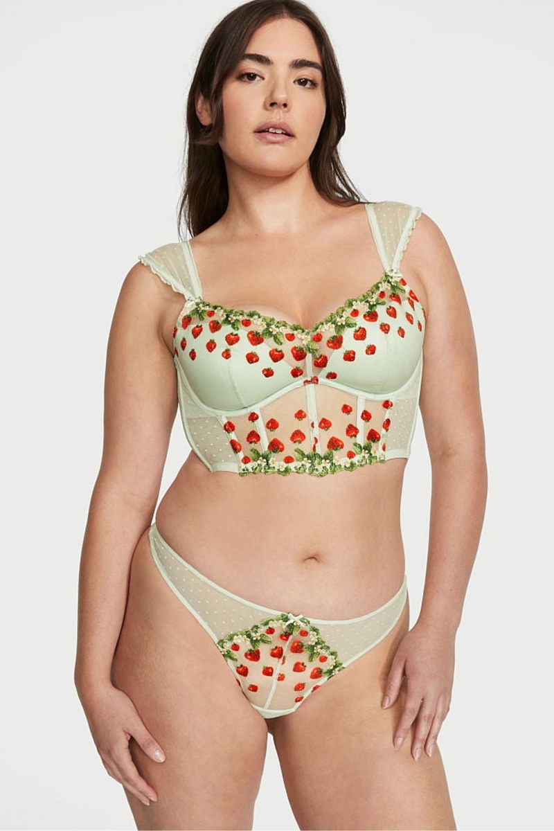 Victoria's Secret Dream Angels Strawberry Embroidered Bra Zelene | QFEPN-3672