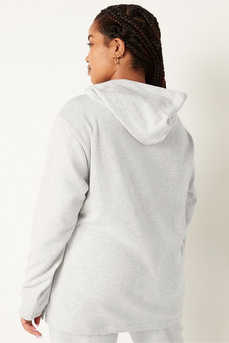 Victoria's Secret Fleece Campus Hoodie Siva | NHYLO-8476