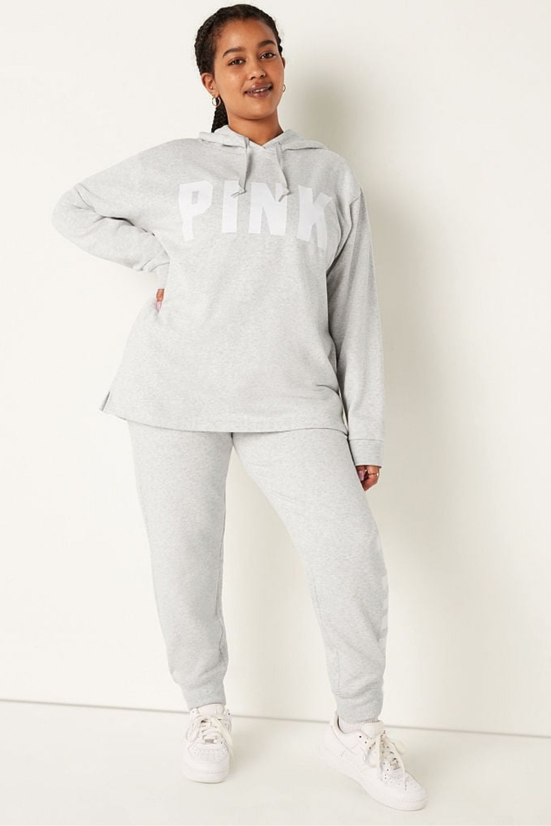 Victoria's Secret Fleece Campus Hoodie Siva | NHYLO-8476