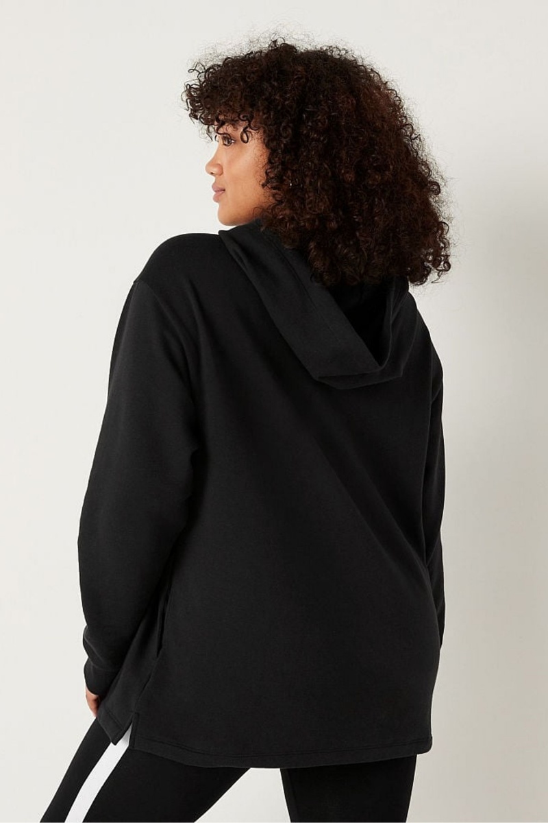 Victoria's Secret Fleece Campus Hoodie Čierne | EWSVT-6780