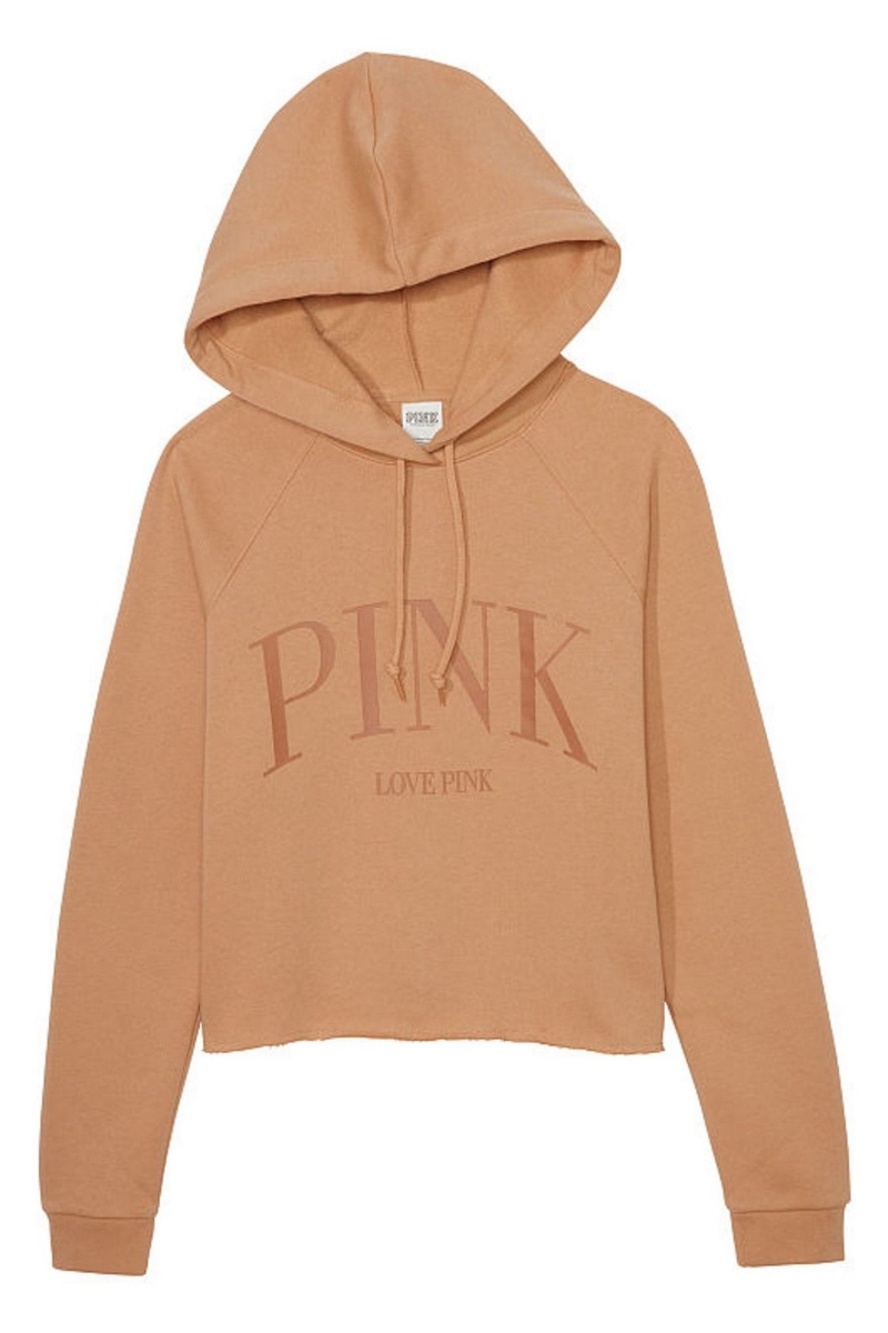 Victoria's Secret Fleece Cropped Hoodie Žlté | CLJNQ-6107