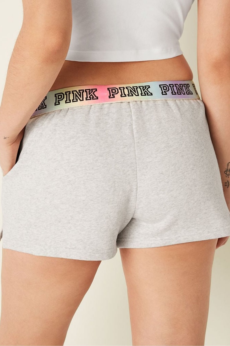 Victoria's Secret Foldover Sweat Shorts Siva | FICWG-4320