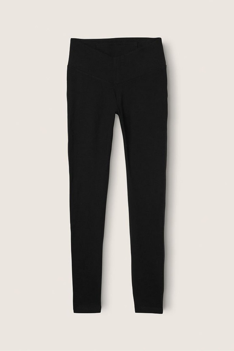 Victoria's Secret High Pásom Full Length Legging Čierne | GFZTS-3710