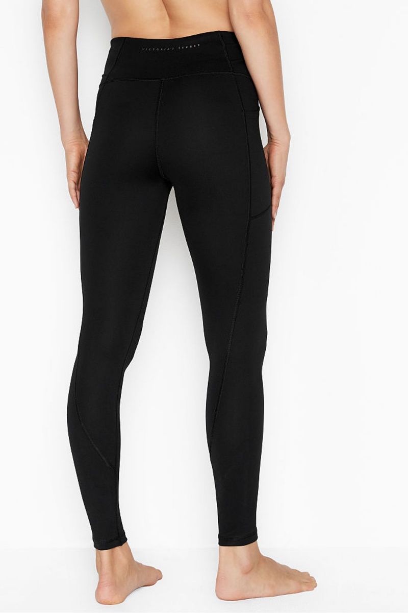 Victoria's Secret High Pásom Legging Čierne | QXLNR-4381