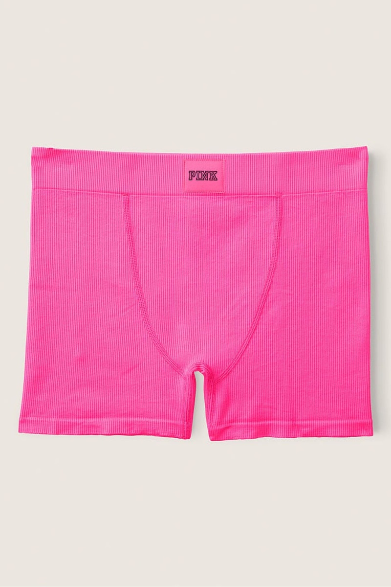 Victoria's Secret High Pásom Rib Seamless Boxer Brief Ruzove | NEOHR-2543