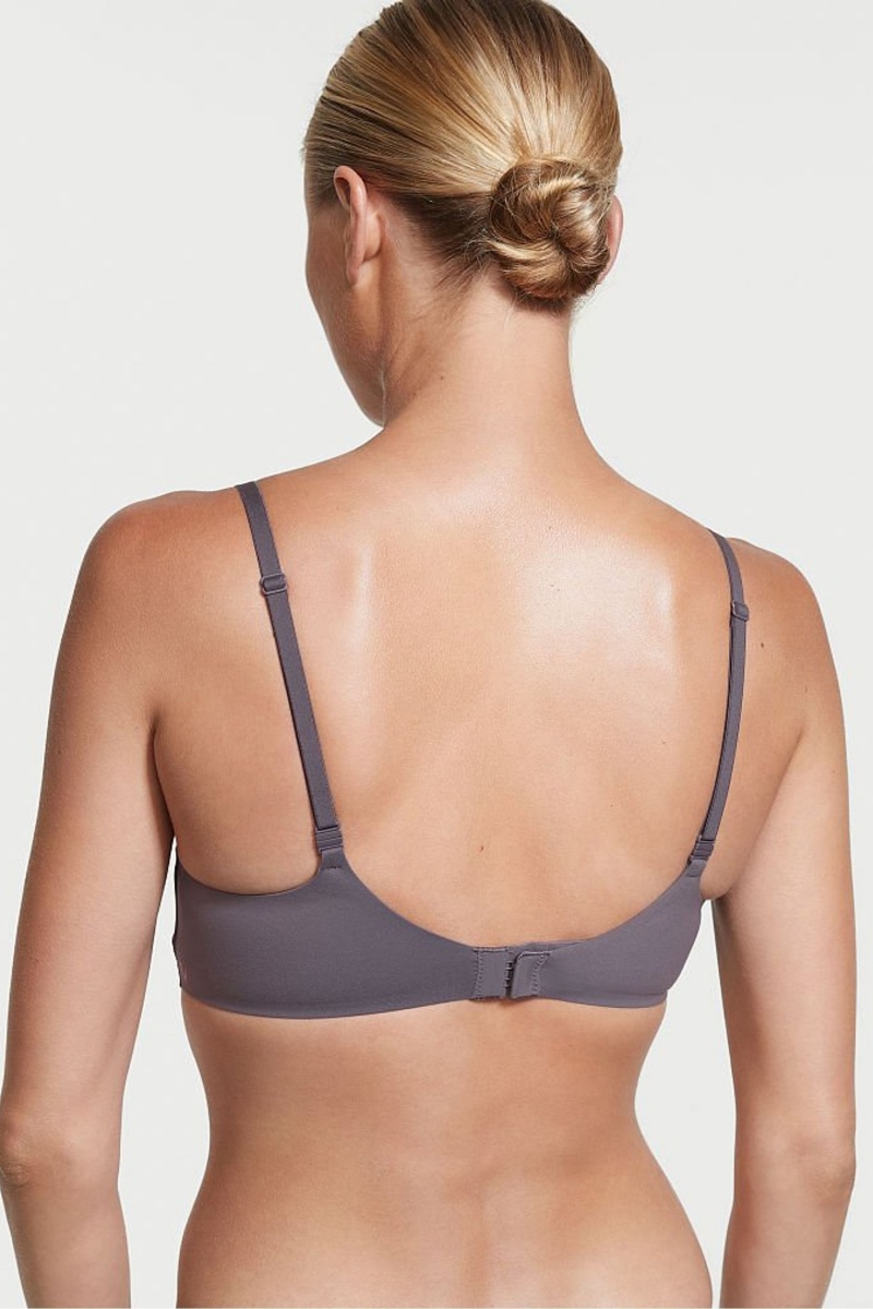 Victoria's Secret Incredible Smooth Non Wired Push Up Bra Siva | YFLQD-7416