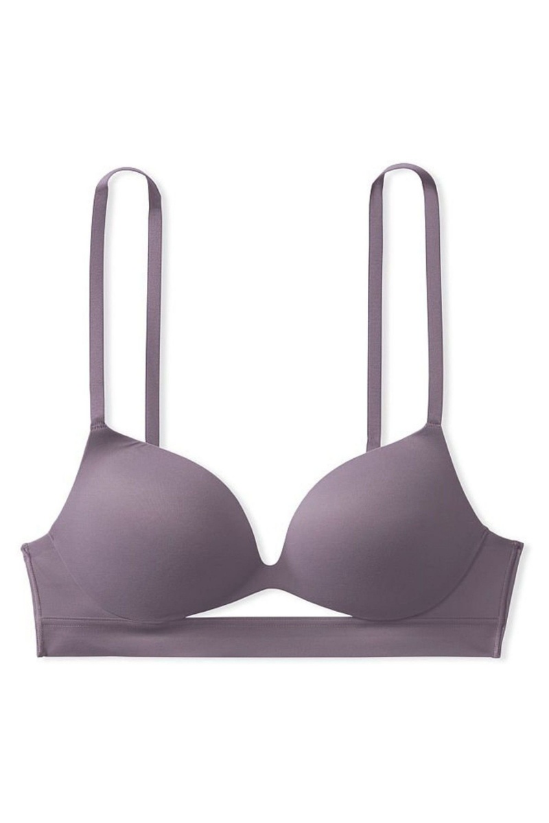 Victoria's Secret Incredible Smooth Non Wired Push Up Bra Siva | YFLQD-7416