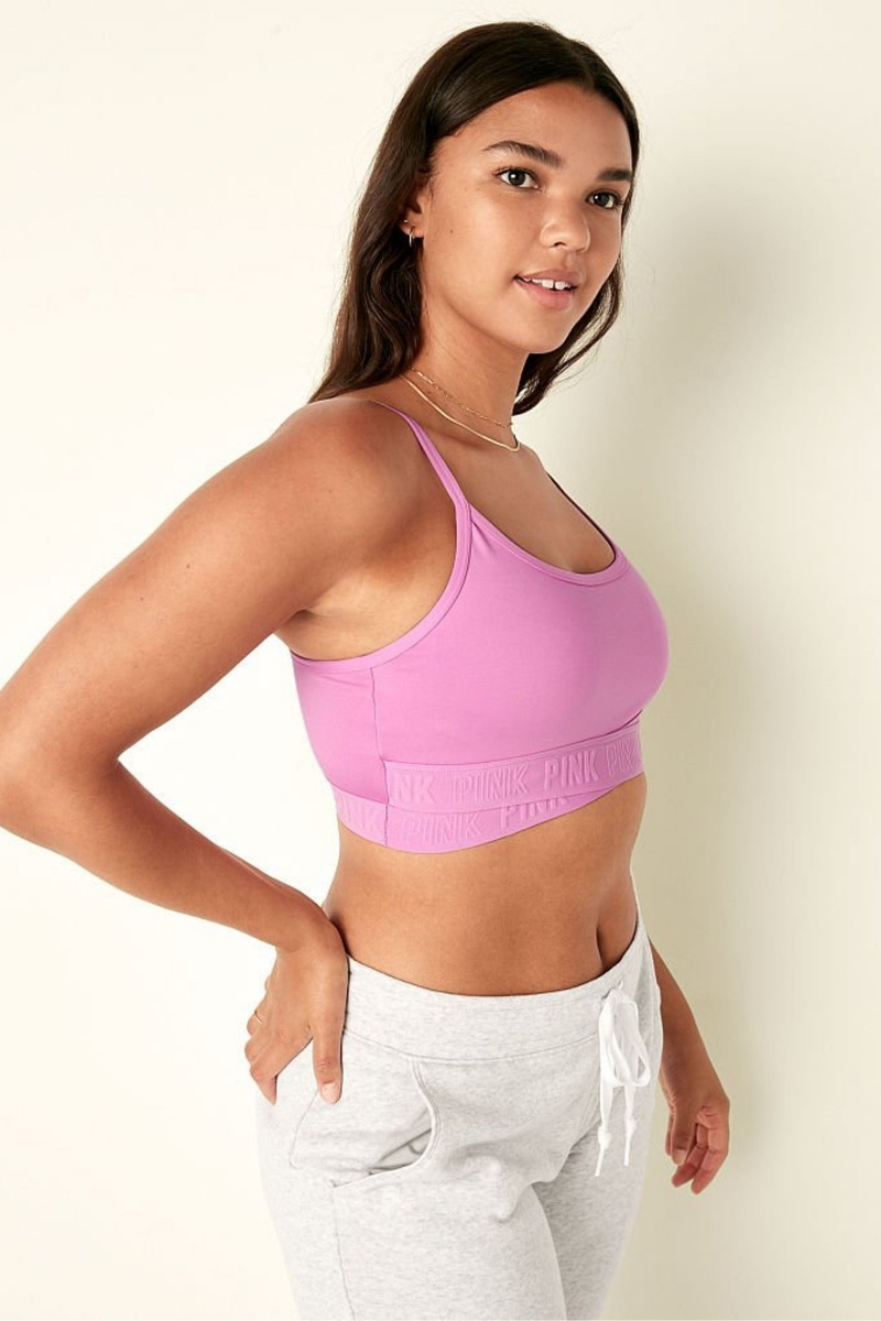 Victoria's Secret Lightly Podsite Low Impact Crossover Sports Bra Modre | CSQRZ-4215