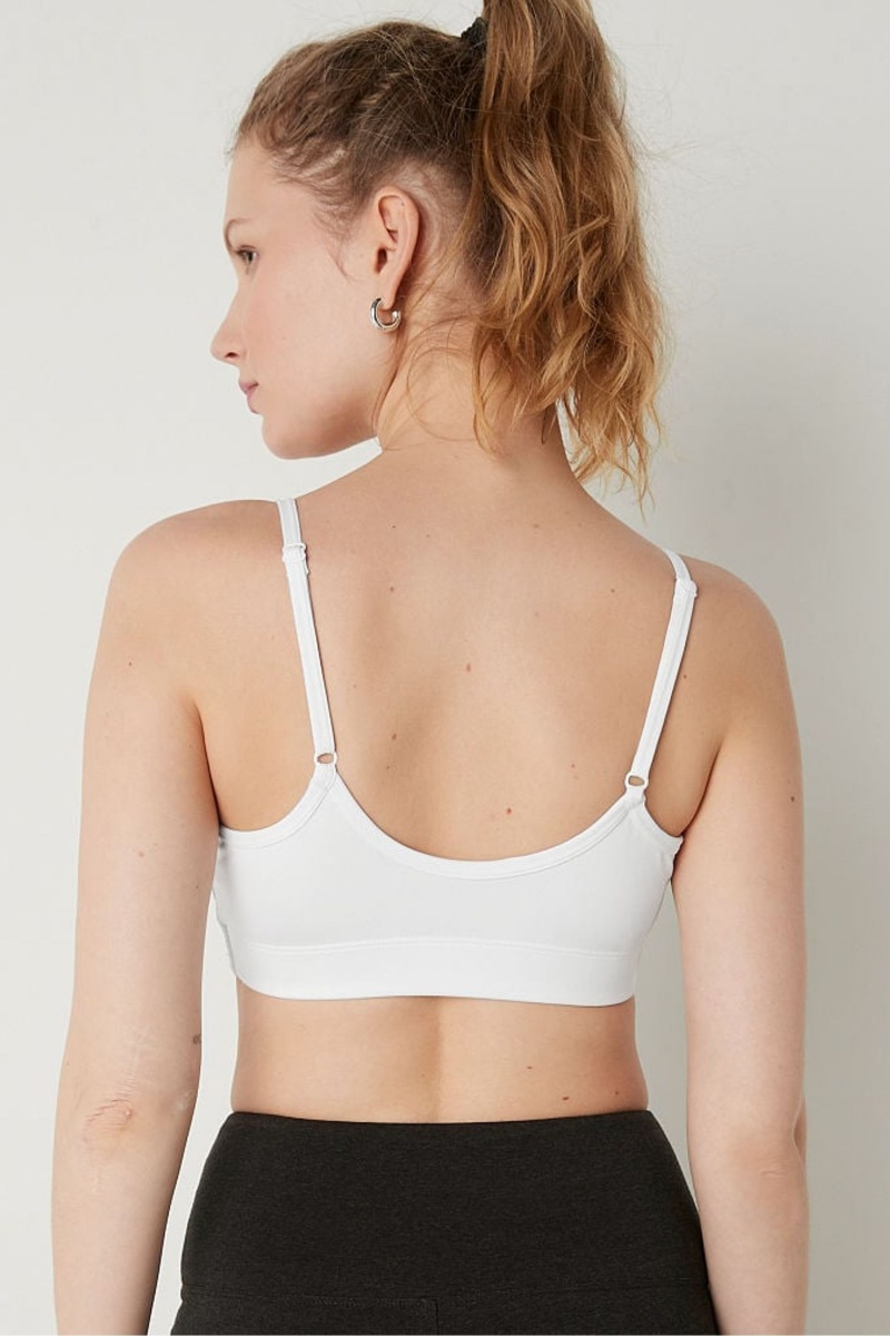 Victoria's Secret Lightly Podsite Scoop Sports Bra Biele | QGHEN-3062