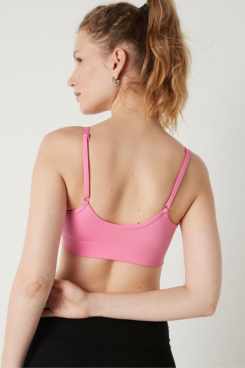 Victoria's Secret Lightly Podsite Scoop Sports Bra Ruzove | CFDJV-5206