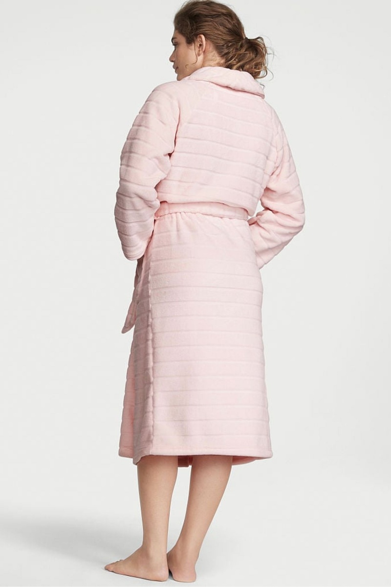 Victoria's Secret Long Cosy Robe Ruzove | XGDFH-6928