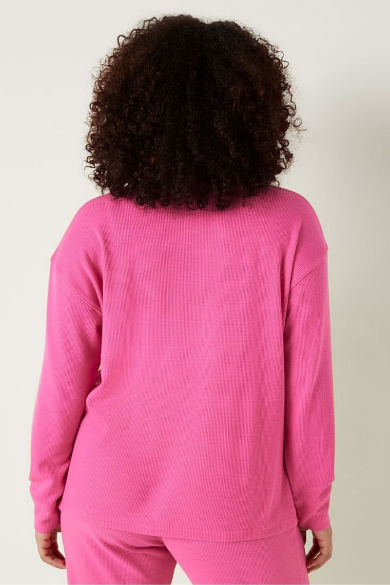 Victoria's Secret Long Sleeve Pyjama Top Ruzove | QLVRU-1629