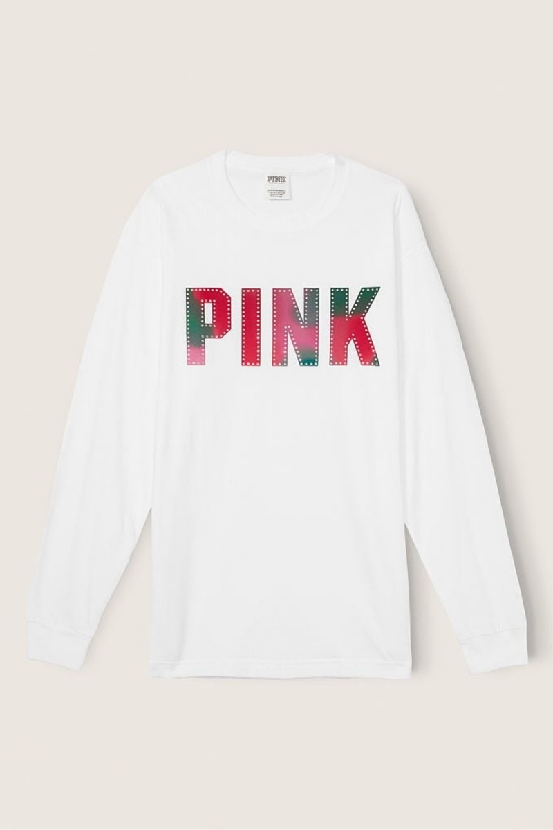 Victoria's Secret Long Sleeve T-Shirt Nachový | MUCVW-6495