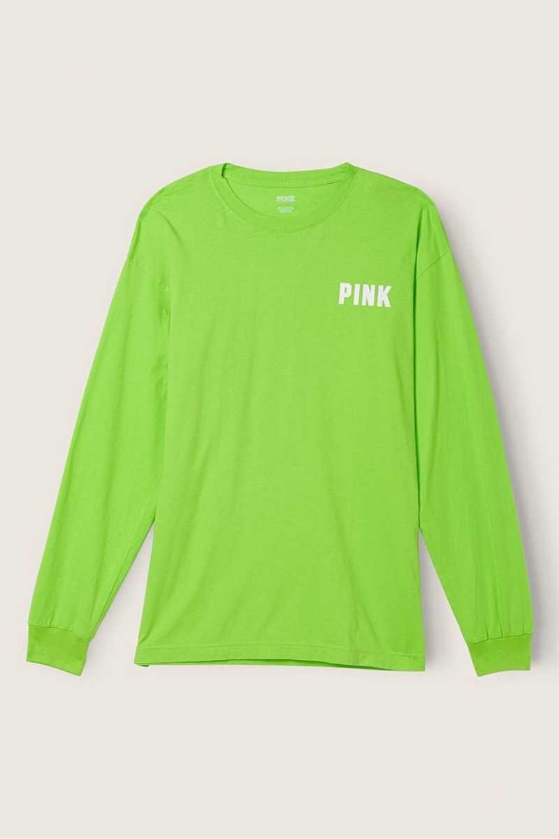 Victoria's Secret Long Sleeve T-Shirt Zelene | HXJRA-5729