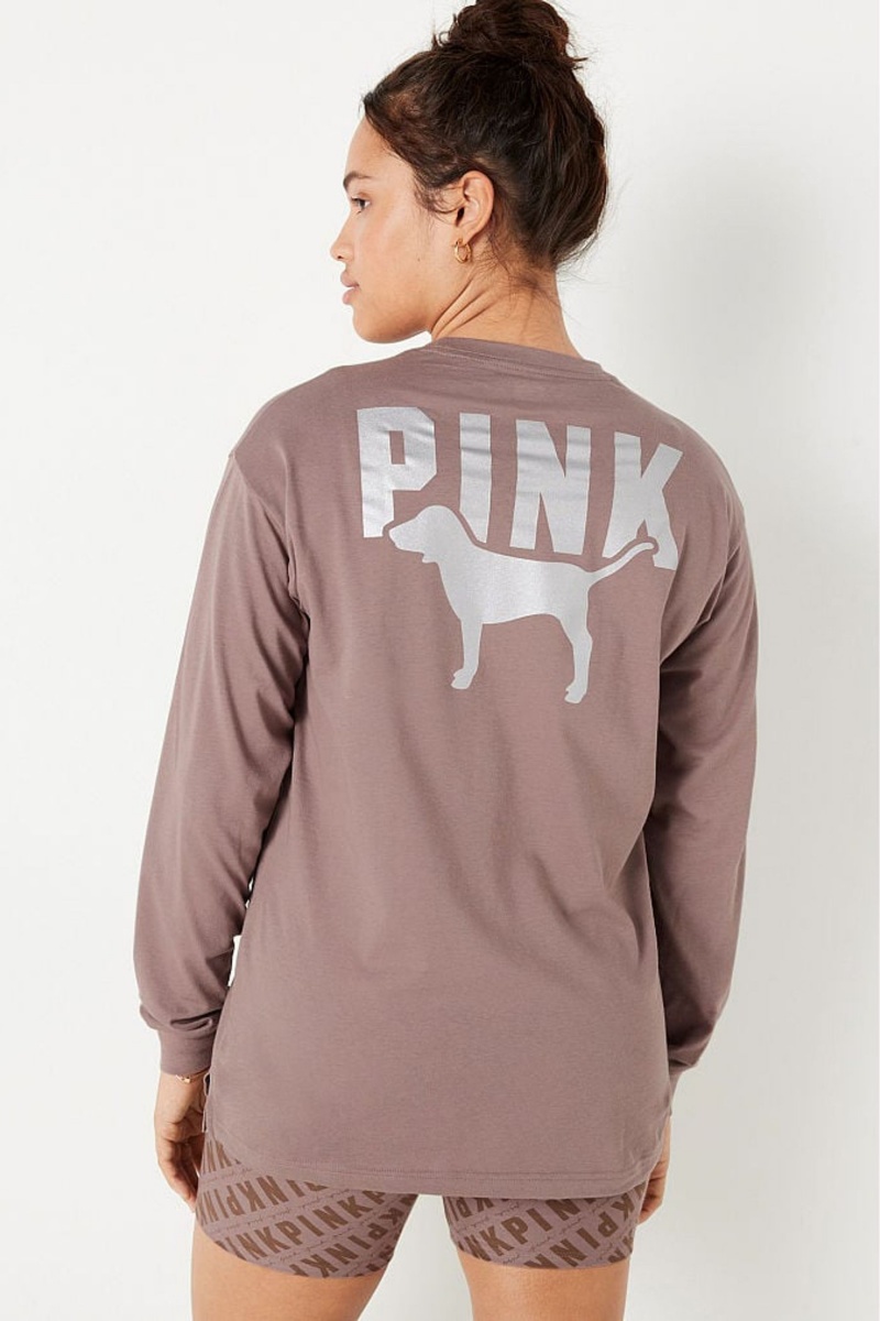 Victoria's Secret Long Sleeve T-Shirt Zelene | WKMOB-9670