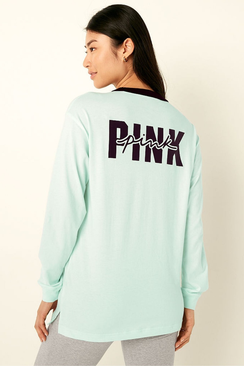 Victoria's Secret Long Sleeve T-Shirt Čierne | WXYMI-7653