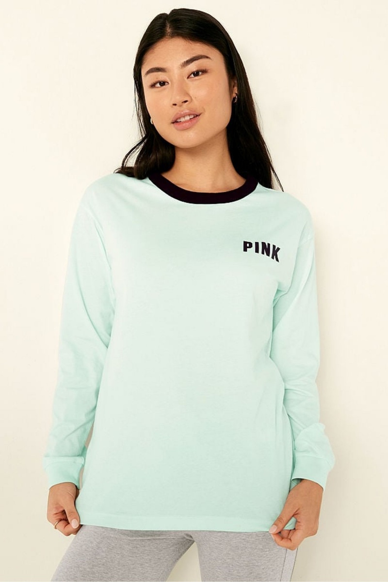 Victoria\'s Secret Long Sleeve T-Shirt Čierne | WXYMI-7653